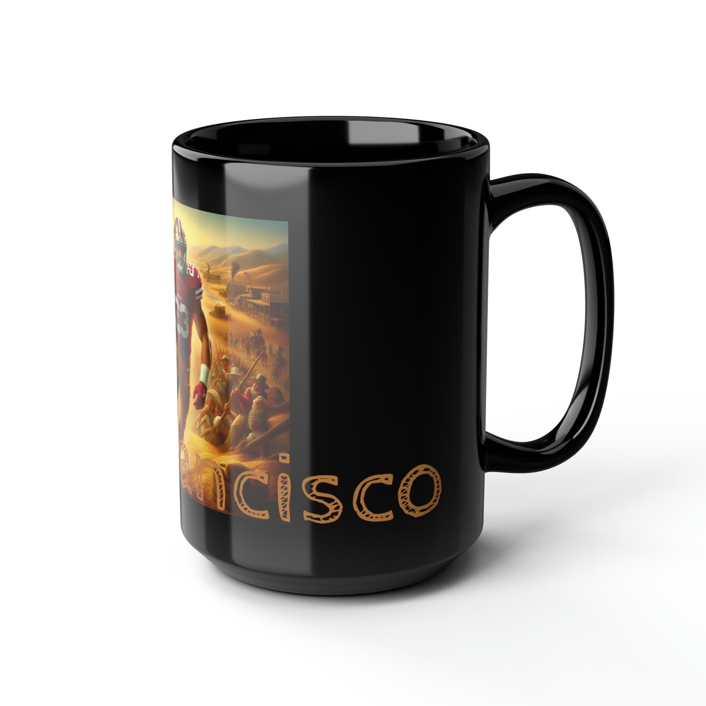 SF Gold Rush Black Mug (11oz, 15oz)