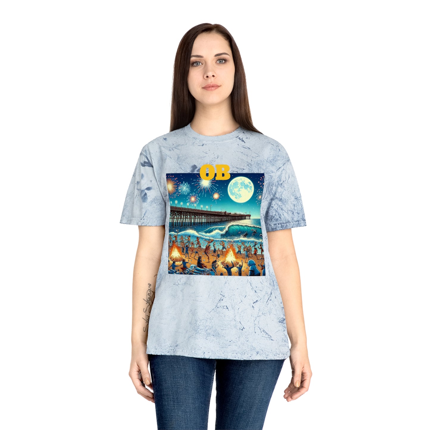 OB 4th of July Marshmallow Fight Color Blast T-Shirt