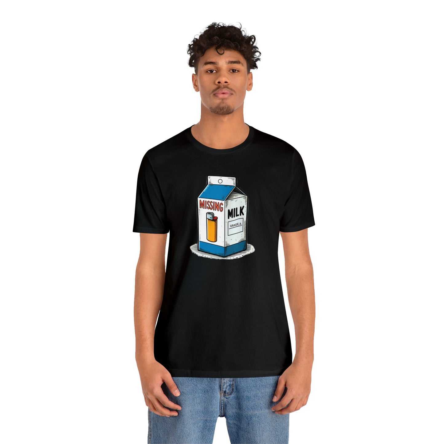 Missing Lighter Milk Carton Jersey Short Sleeve Tee