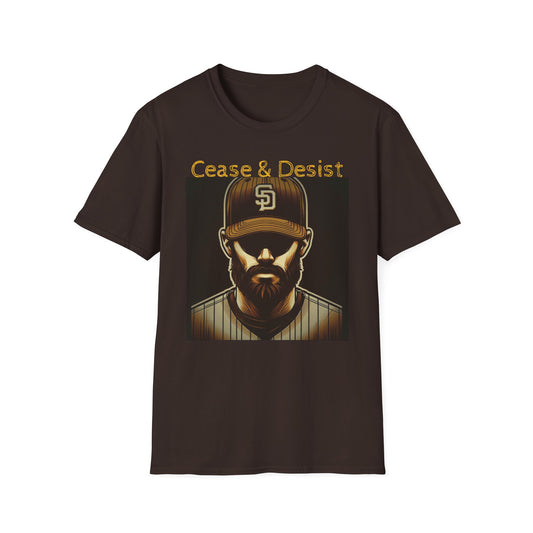 Cease & Desist Baseball Softstyle T-Shirt