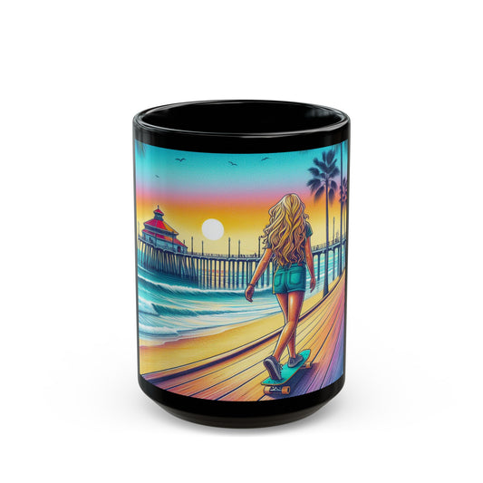 Summer Vibes 2 Black Coffee Mug (15oz)