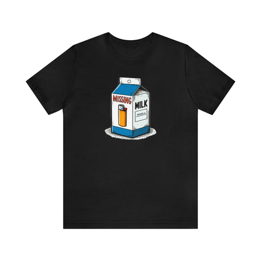 Missing Lighter Milk Carton Jersey Short Sleeve Tee